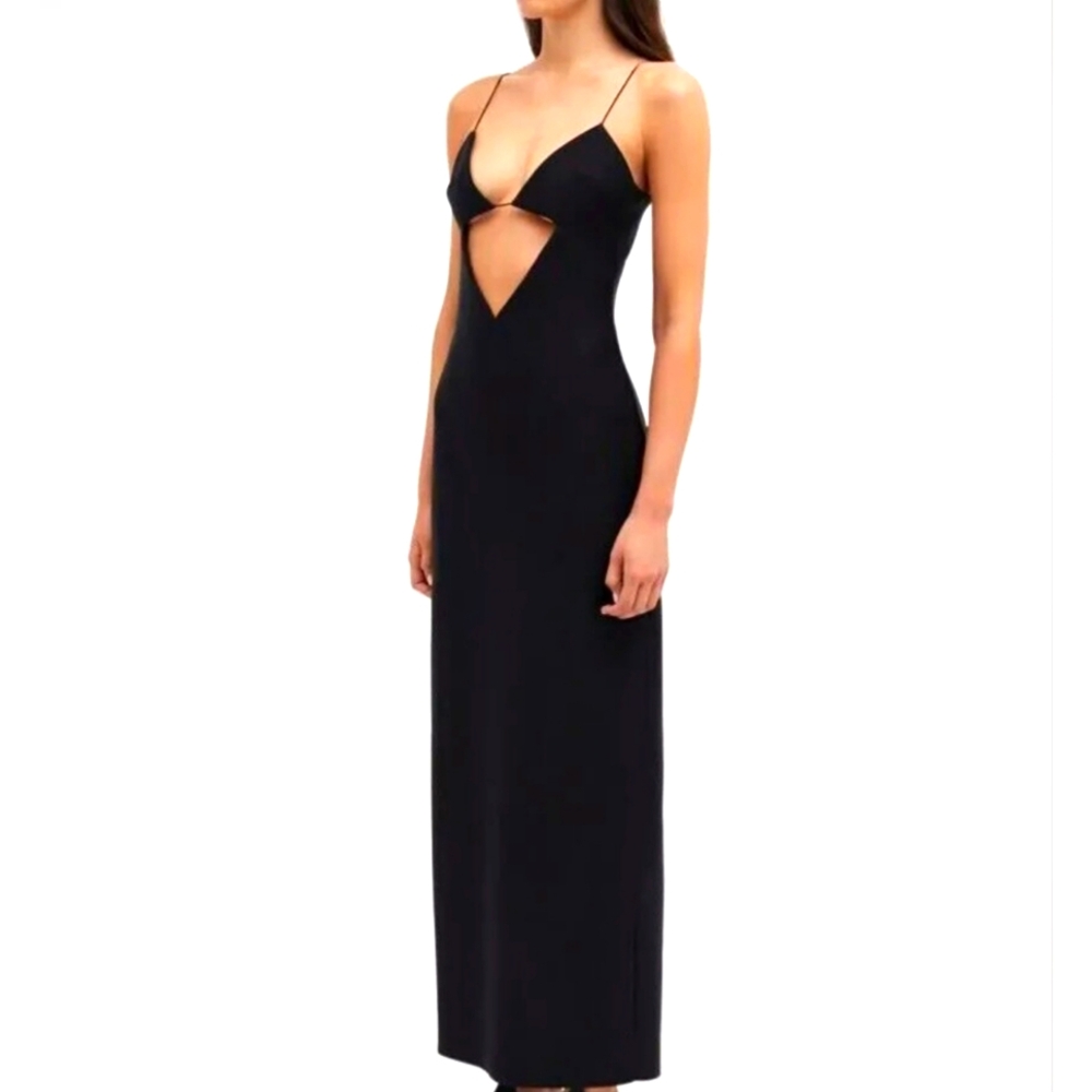 Christopher Esber Black Backless Dress